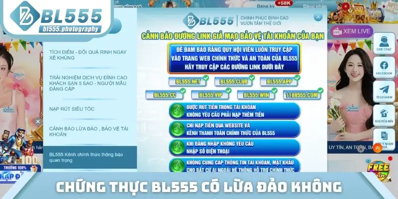 Chứng thực tin đồn BL555 có lừa đảo không