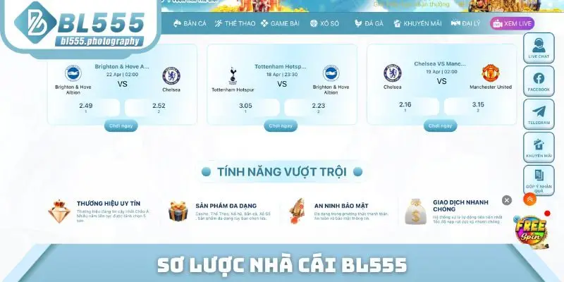 Sơ lược nhà cái BL555